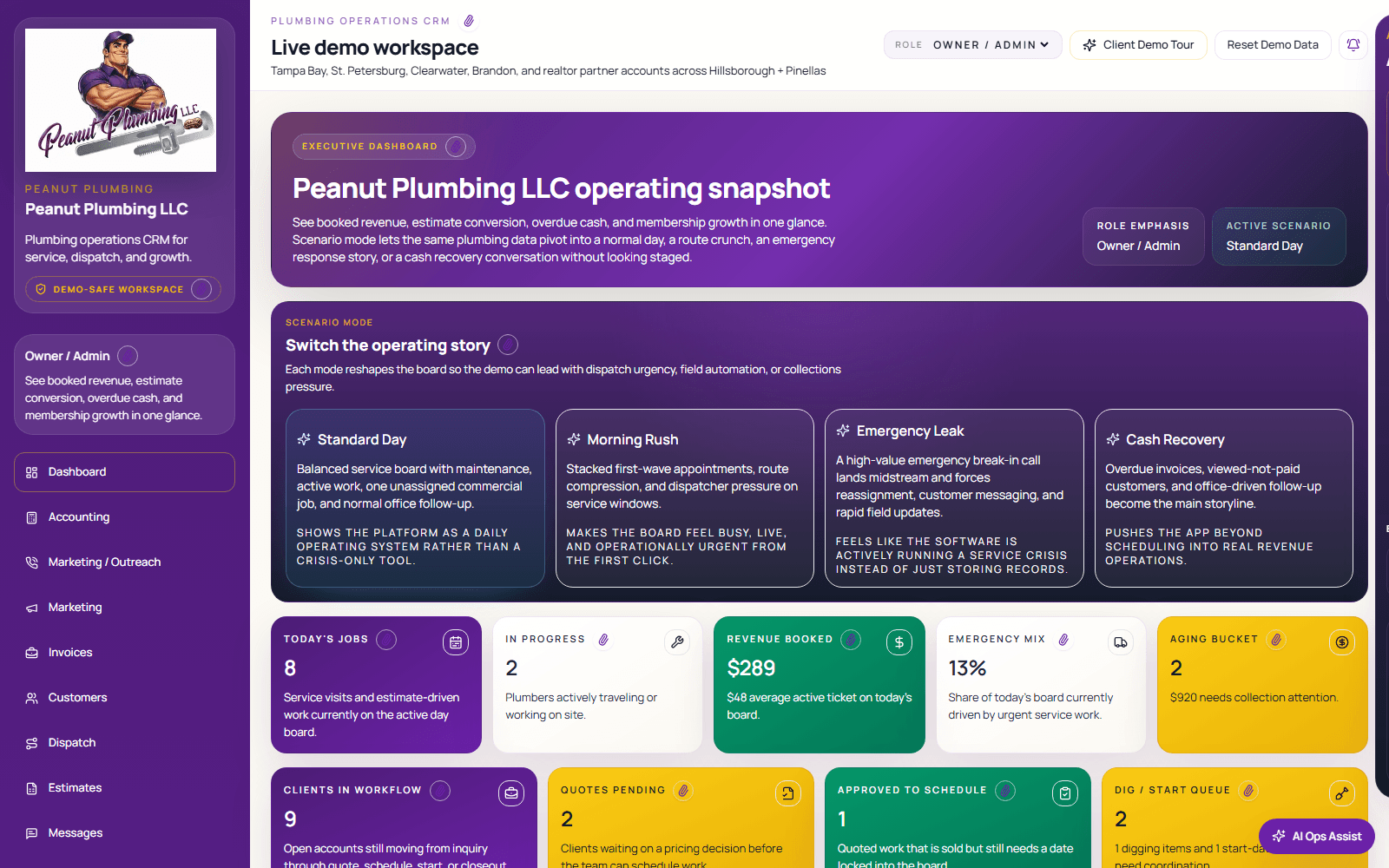 BluePeak Plumbing CRM 7SVN Intelligence case study